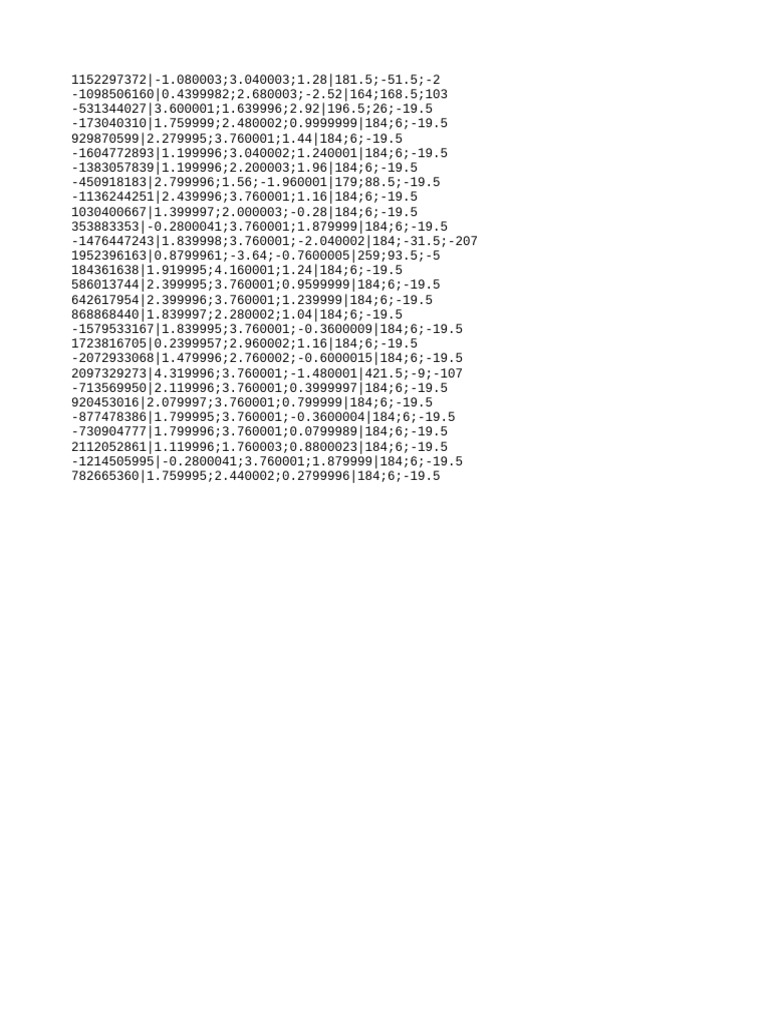 Data Points with Coordinates and Values | PDF