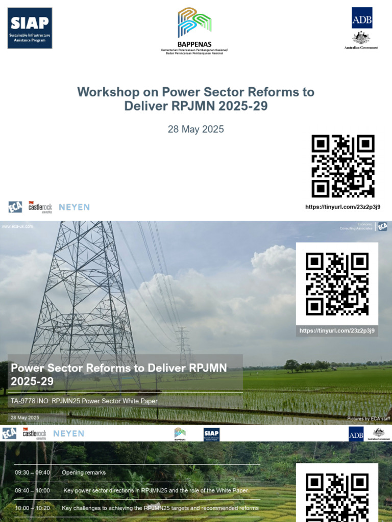 Power Sector White Paper - Reforms Workshop (28 May 2025) | PDF ...