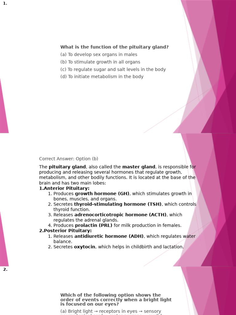 Control and Coordination | PDF | Hormone | Endocrine System
