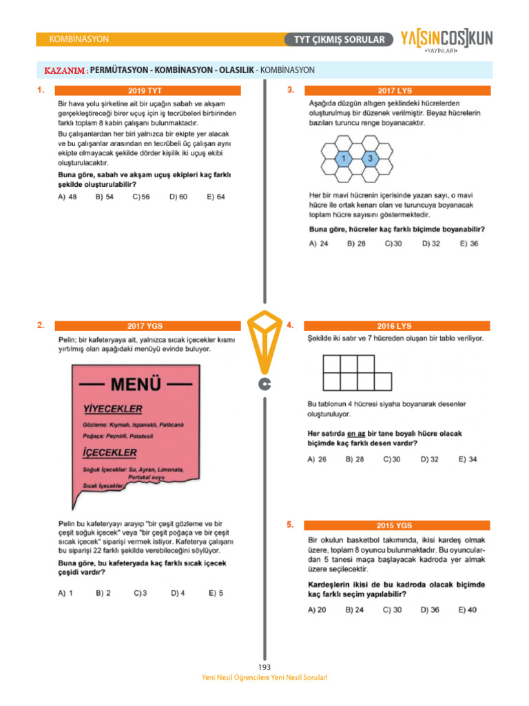 Tyt - Matemati̇k Çikmiş Sorular 2 | PDF