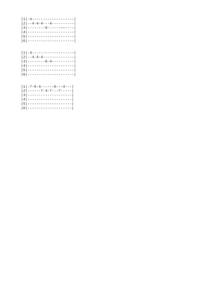 Tablatura Solo | PDF
