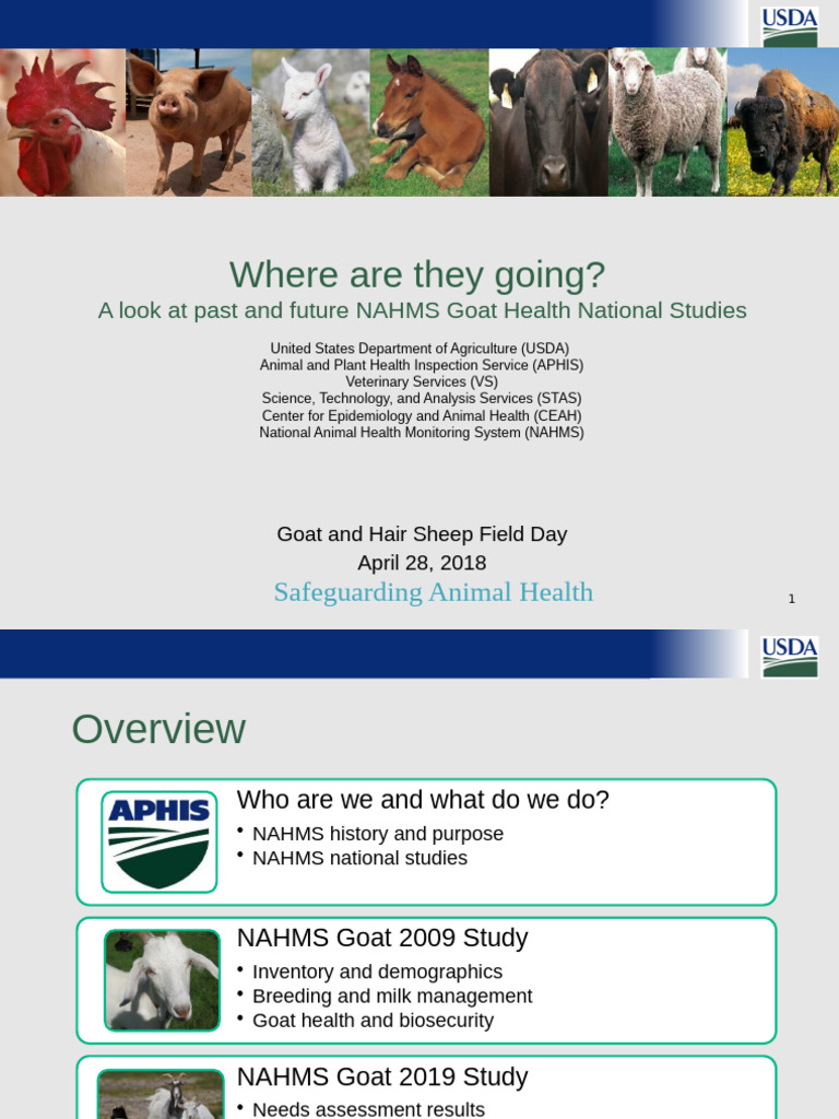 NAHMS Goat Health Studies Overview | PDF | Sampling (Statistics ...