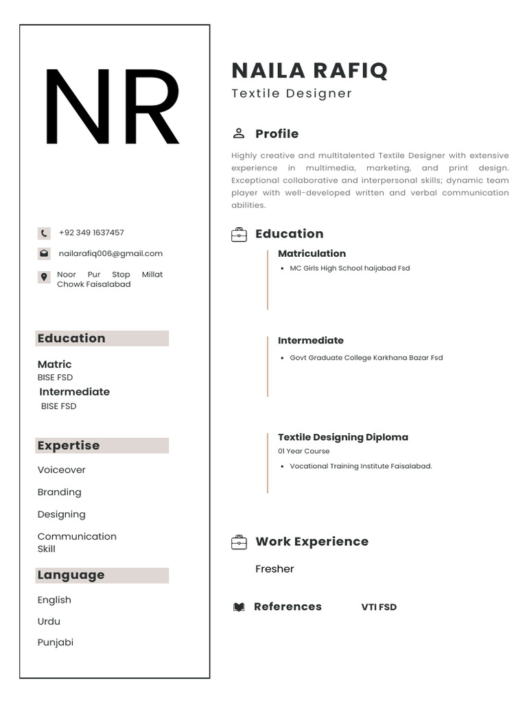 Textile Designer Profile and Skills | PDF