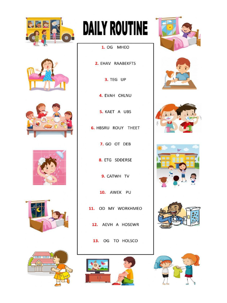 Routines Activities | PDF