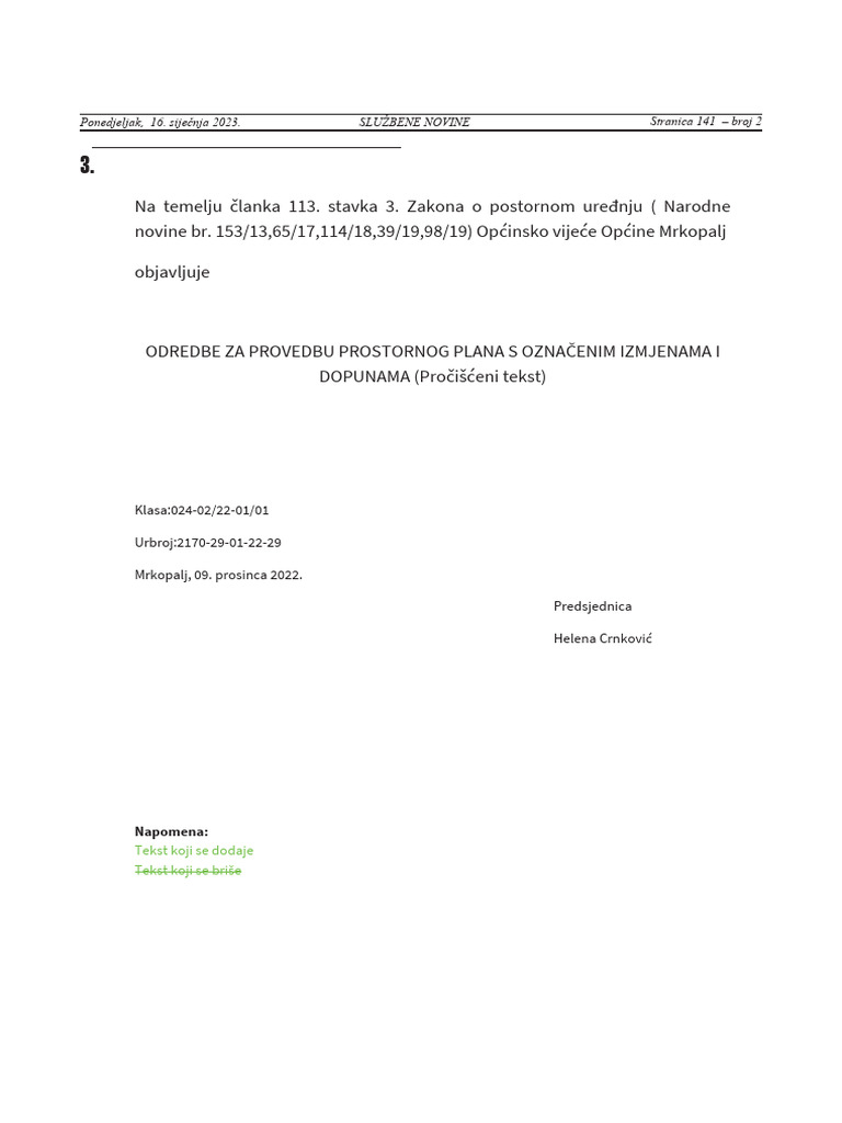 Odluka U PDF Formatu | PDF