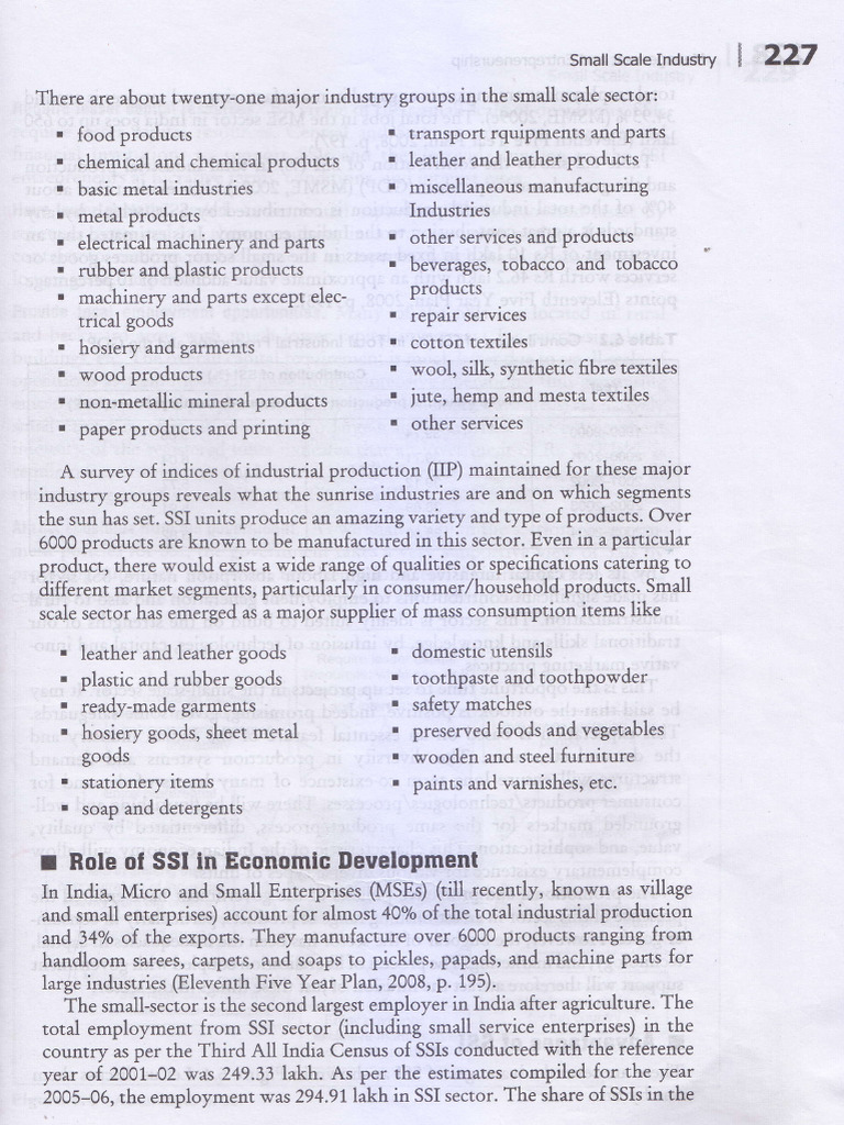 Overview of India's Small Scale Industries | PDF | Taxes | Textiles