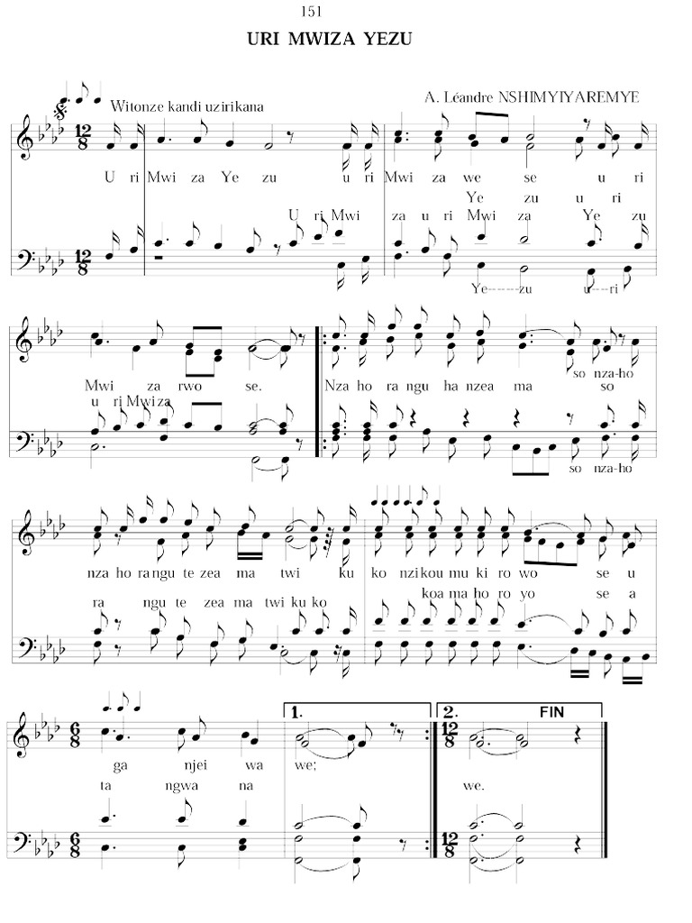 Uri Mwiza Yezu | PDF