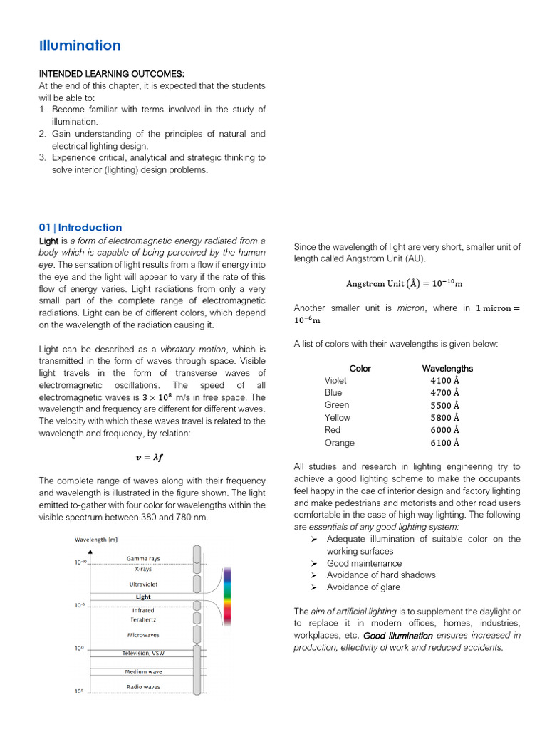 Understanding Illumination Principles | PDF | Incandescent Light Bulb ...