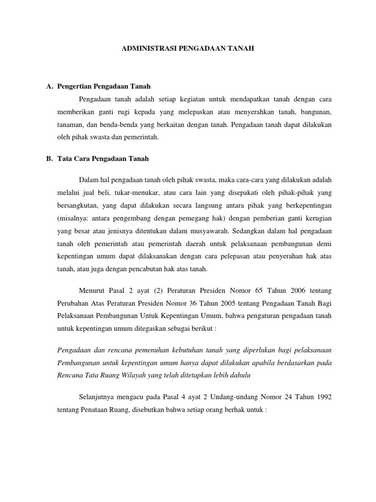 Pengadaan Tanah