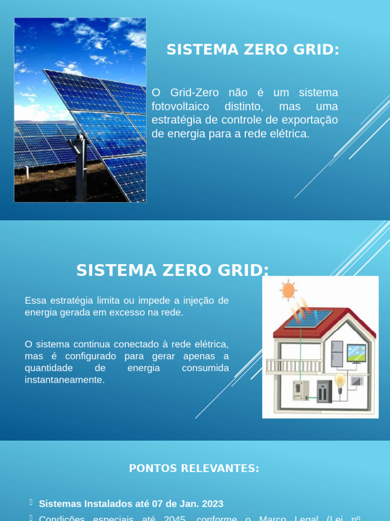 Sistema Zero Grid: Controle de Energia Solar | PDF | Iluminação pública ...