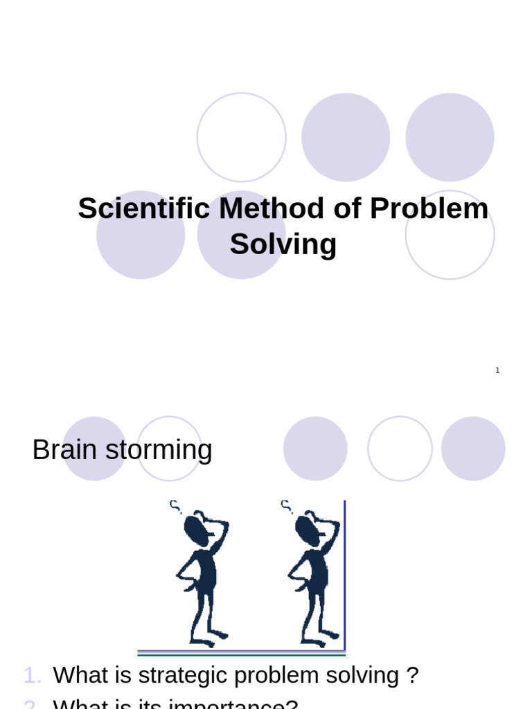 Scientific Strategic Problem Solving | PDF | Evaluation | Data