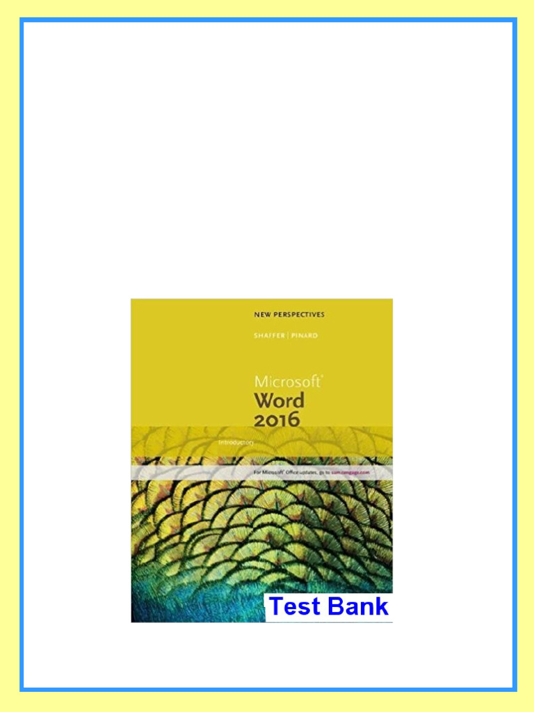 New Perspectives Microsoft Office 365 and Word 2016 Introductory 1st ...