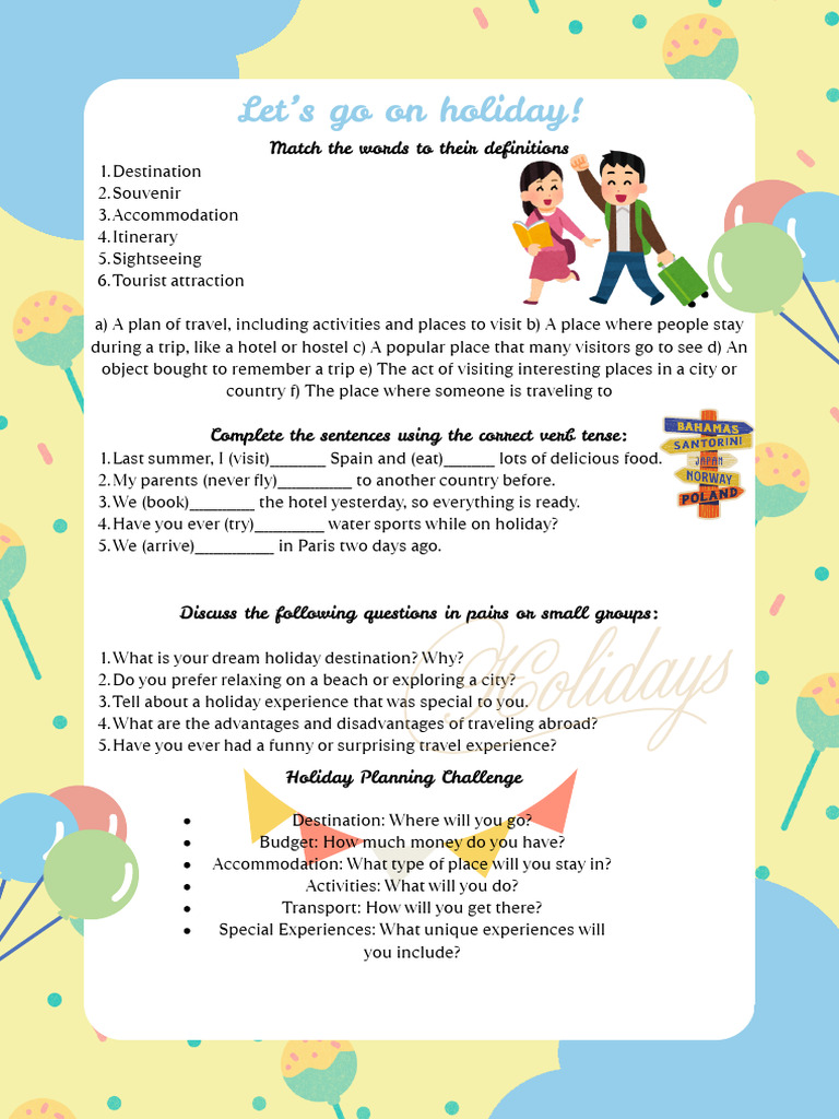 Colorful Illustrative Fun Activity Page Border | PDF