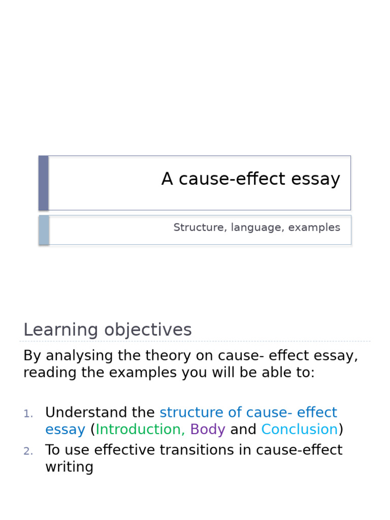Cause and Effect Essay Final | PDF | Essays | Obesity