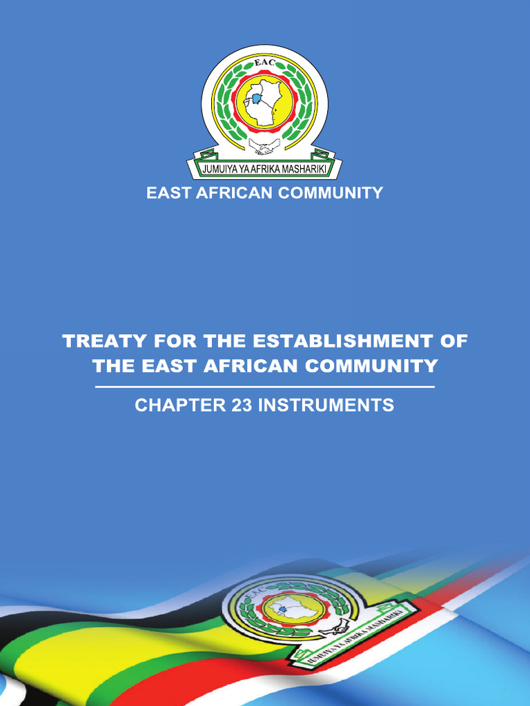 2019 Treaty For The Establishment of The EAC Chapter 23 Instr | PDF ...