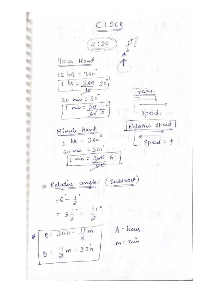 Clock Notes 1 | PDF