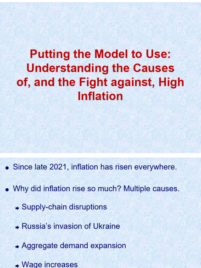 Putting The Model To Use: Understanding The Causes Of, and The Fight ...