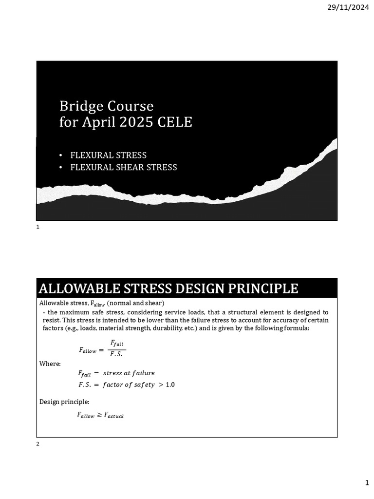 Flexural Stress and Shear Analysis Guide | PDF | Bending | Stress ...