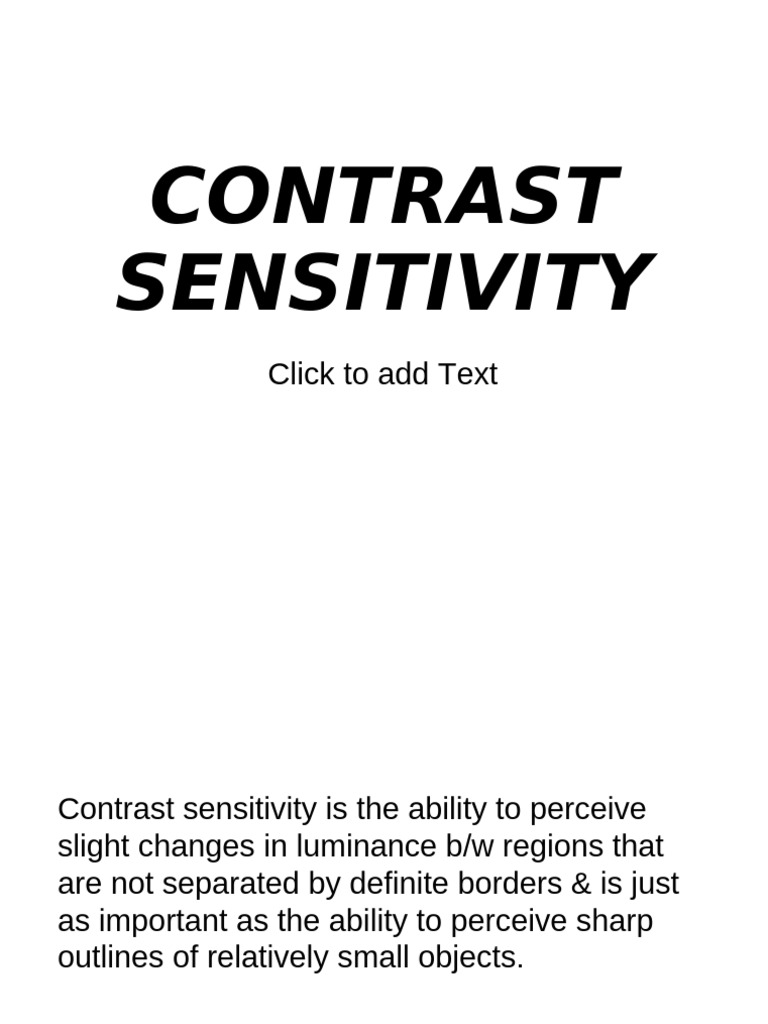 Understanding Contrast Sensitivity Tests | PDF | Contrast (Vision) | Retina