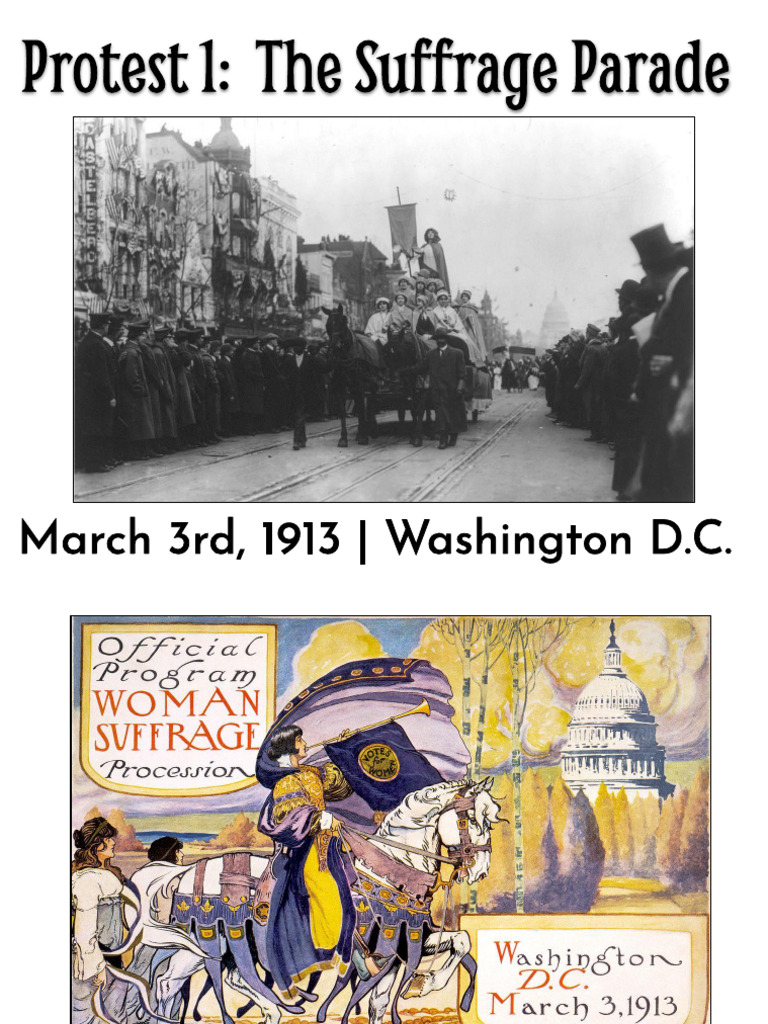 1913 Women's Suffrage Procession Program | PDF | Women's Suffrage ...