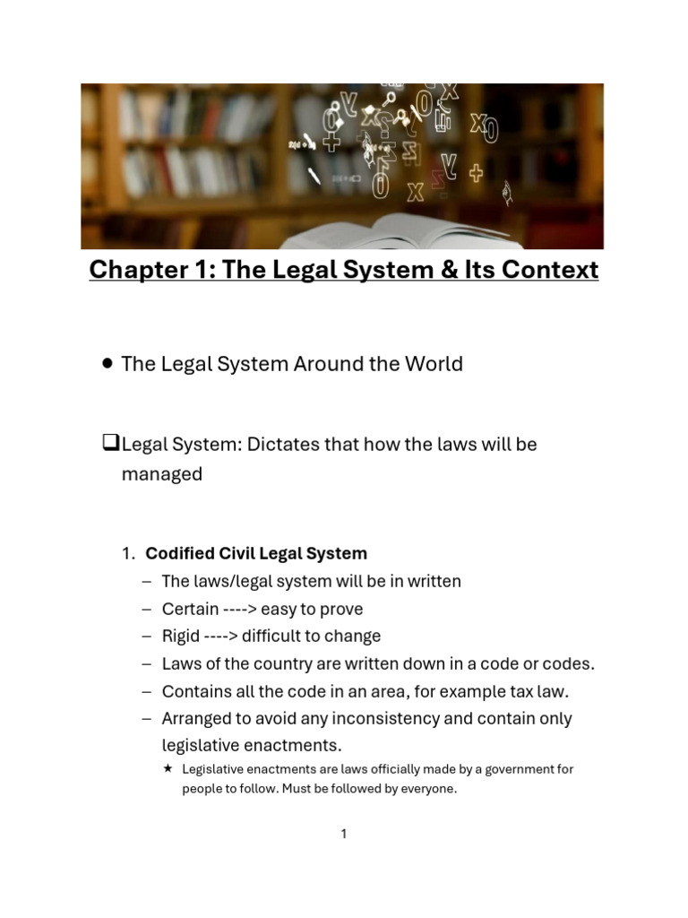 Overview of Global Legal Systems | PDF | Tort | Rule Of Law