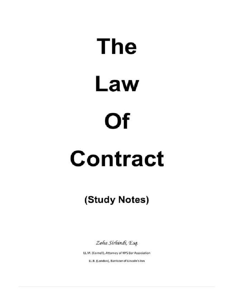 Contract Law | PDF