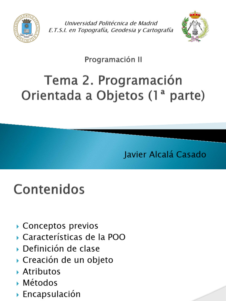 Introducción a la Programación Orientada a Objetos | PDF | Objeto ...