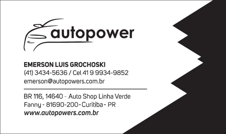 Autopower Frente 2 Verniz | PDF