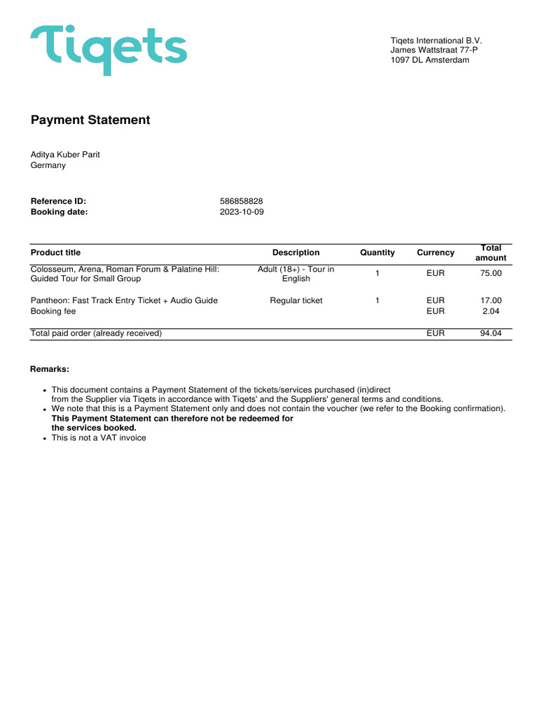 Proof of Payment 586858828 | PDF