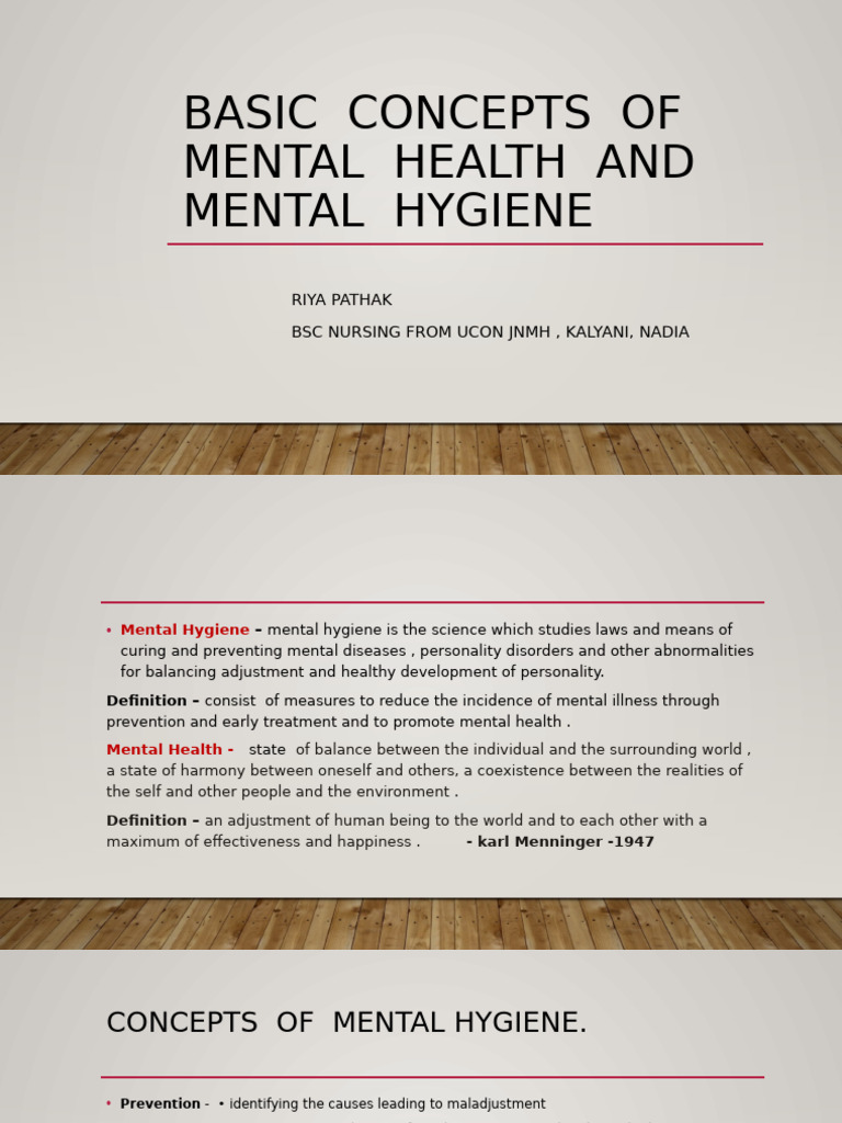 Mental Health and Hygiene | PDF | Mental Health | Anxiety