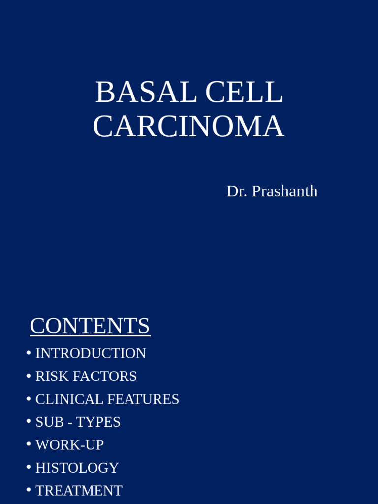 Basal Cell Carcinoma | PDF | Neoplasms | Diseases And Disorders