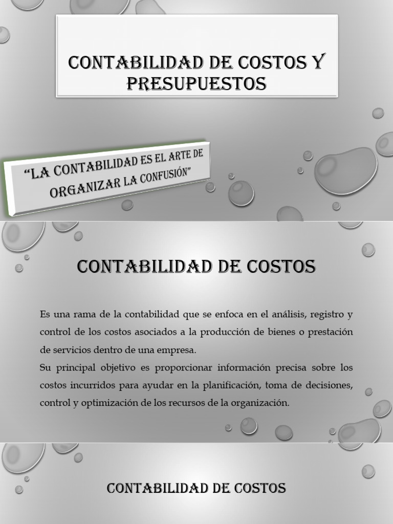 Contabilidad de Costos y Financiera | PDF | Contabilidad | Contabilidad ...