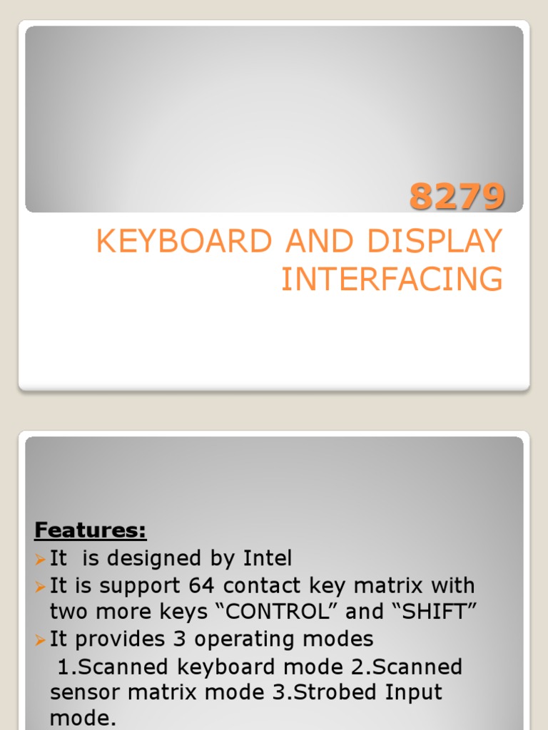 Keyboard and Display Interfacing | PDF | Computer Keyboard | Input/Output