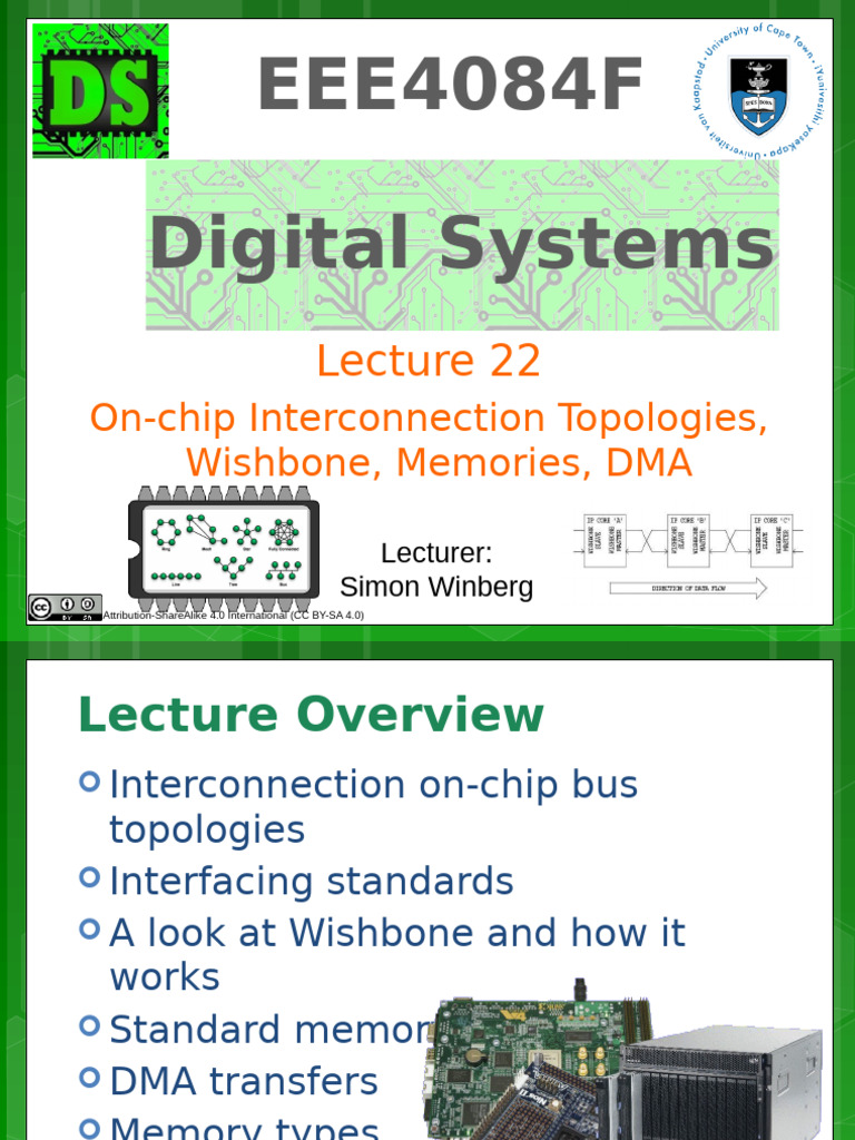 EEE4084F Lecture22 | PDF | Random Access Memory | Flash Memory