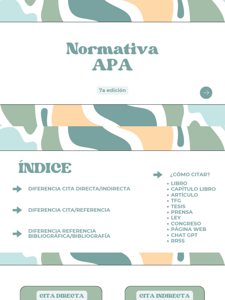 Material Normativa APA | PDF | Bibliografía | Red mundial