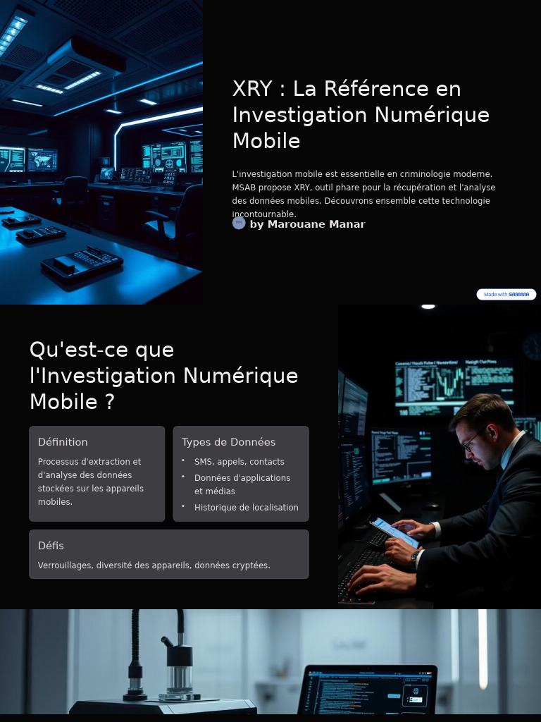 XRY : Outil Clé pour l'Investigation Mobile | PDF | Informatique légale ...