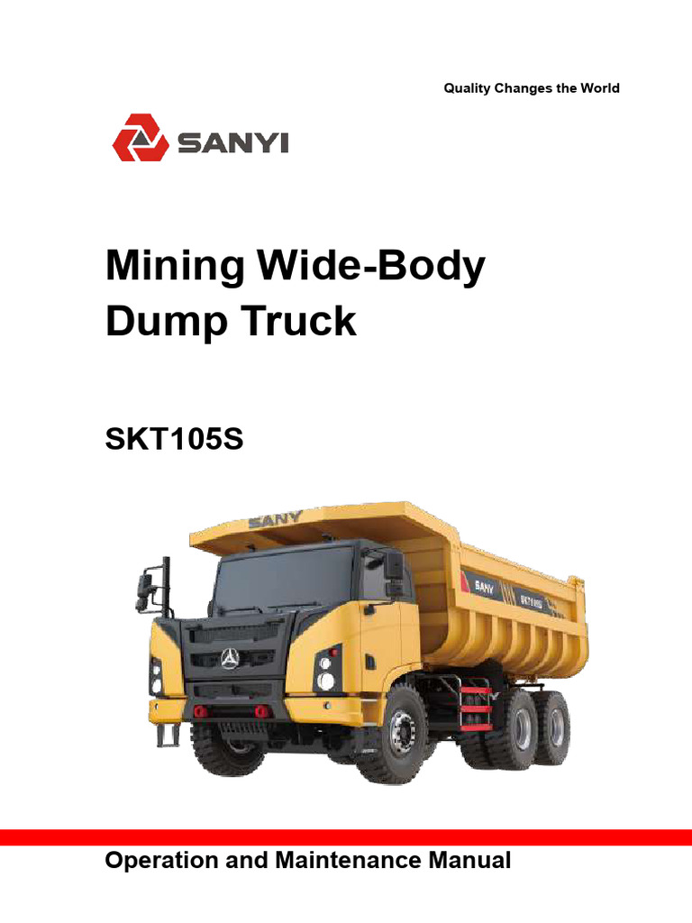 SKT105S Dump Truck Manual Overview | PDF | Axle | Truck
