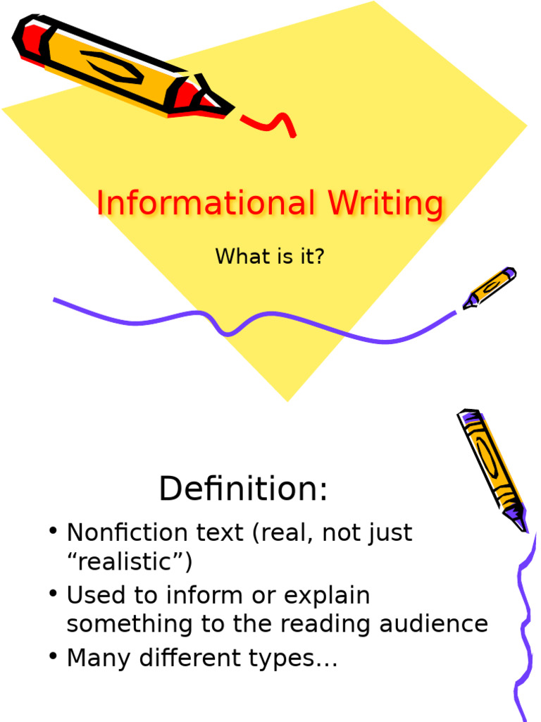 Understanding Informational Writing | PDF | Human Communication