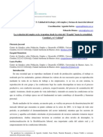 La evolución del empleo en la Argentina desde la crisis del “Tequila” hasta la actualidad. Cantidad ¿vs? Calidad. Jaccoud, Monteforte Pacifico.