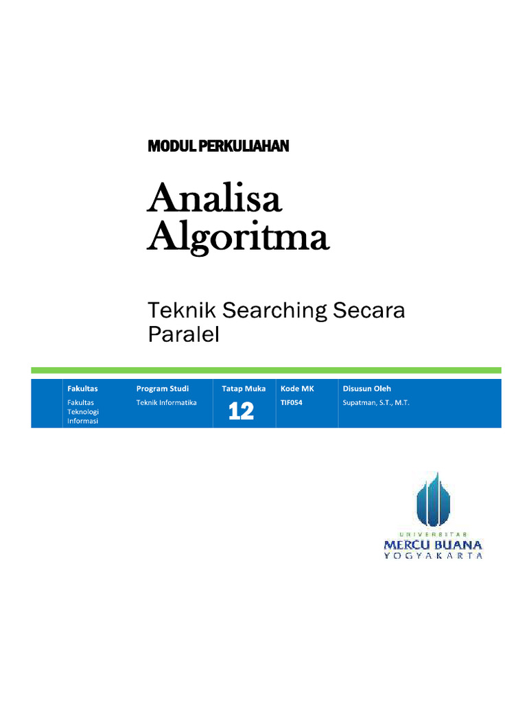 Modul 12 TeknikSearchingSecaraParalel 1 Web | PDF