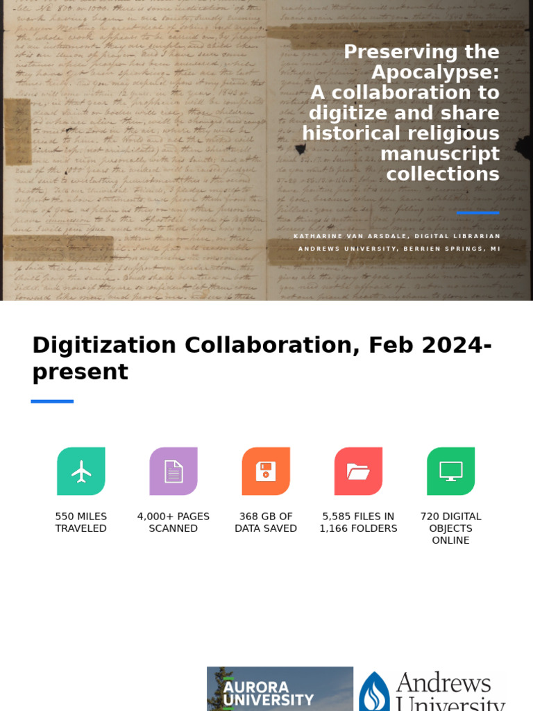 Digitizing Historical Religious Manuscripts | PDF | Premillennialism