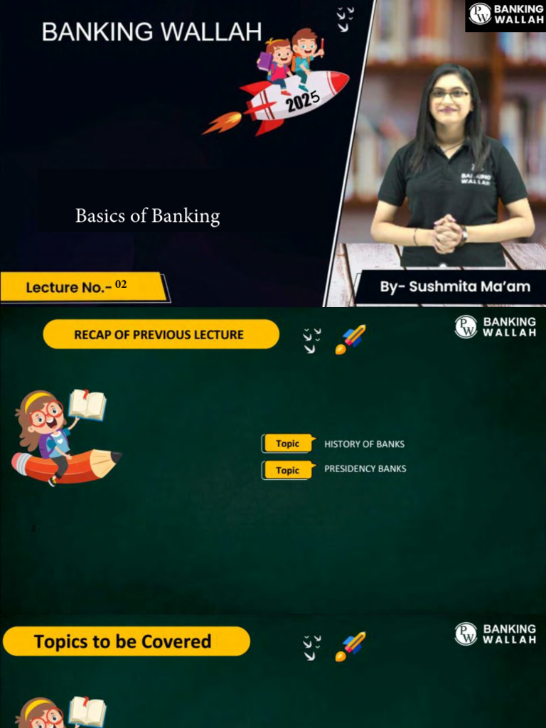 Basics of Banking 02 - Class Notes | PDF