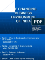 Changing Business Environment in India - Group 9