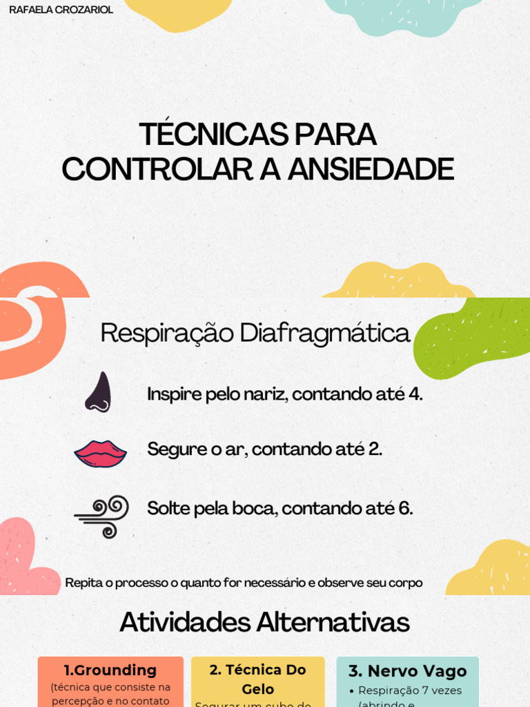 Técnicas Eficazes para Controlar Ansiedade | PDF | Transtorno de pânico ...