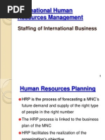Staffing of International Businesses