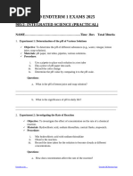Grade 8 Integrated Science Exam 2025 | PDF