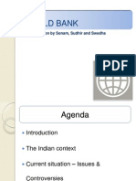 World Bank: A Presentation by Sonam, Sudhir and Swedha