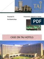 Taj Hotels Case Study: Marketing Mix, Competitors, and STP Analysis