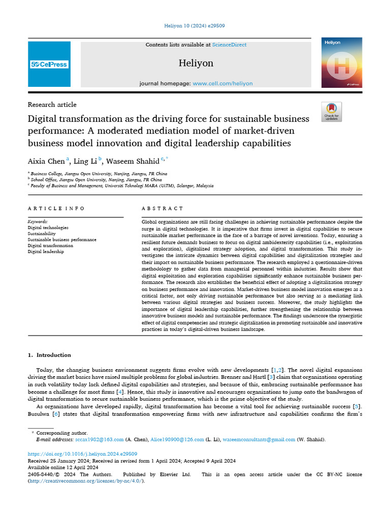 Digital Transformation As The Driving Forcd | PDF | Innovation ...