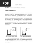 Relatório 1 - A lei de Boyle